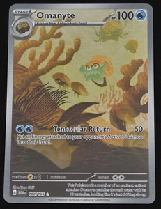 Omanyte 180/165  Illustration Rare IR SV 151 Near Mint NM English MEW EN - Picture 1 of 2