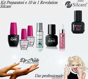 KIT di Preparatori con 10 in 1 Revolution Silcare Ricostruzione unghie Nail Art - Picture 1 of 1