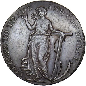 1794 Braintree & Bocking 18. Jahrhundert Halfpenny Token - Essex D&H 3 (selten) - Bild 1 von 2