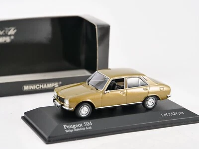 MINICHAMPS Peugeot 504 1970 Rame Metallico 400 112500 400112500 - Immagine 1 di 4