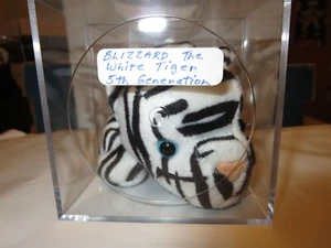 Blizzard the White Tiger Beanie Baby, 5th Generation Retired Mint - Picture 1 of 1