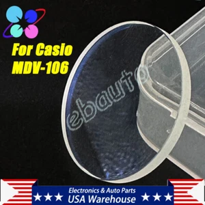 Repuesto de cristal de reloj recubierto AR azul para Casio MDV-106 32,7 mm x 2,7 mm - Imagen 1 de 9