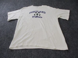 Portland Pilots Soccer Shirt Adult Extra Large White Adidas Short Sleeve Cotton - Picture 1 of 10