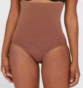 SPANX Women's Higher Power Brief Size C Cotton Panty Cocoa Color NIP Slims Waist - Picture 1 of 6