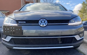 Tow Hook License Plate Mount Bracket For Volkswagen Golf Alltrack 2017-2019 New - Picture 1 of 19