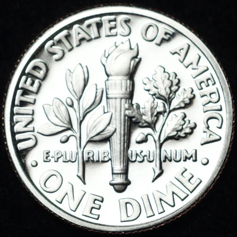 1998 S Roosevelt Silver Mint Proof Dime ~ U.S. Coin from Original Proof Set Cover