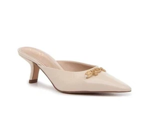 Sam Edelman Women's Beige/Off-White Brynne Mule w/ Gold Accent Size 10 - Picture 1 of 12