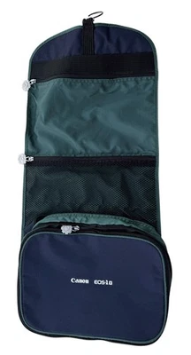 Canon EOS-1V Camera Gadget Bag Small-Medium Sized Zipper Pouch Green Blue Black - Image 1 of 4