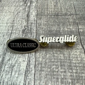 2 Harley Davidson Motorrad Weste Jacke Hut Pins Ultra Classic & Super Glide - Bild 1 von 7