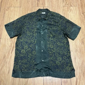 Dries van Noten Hemd Gr. 50 Carltone Schlaufenkragen SS19 Viskose Blumen Paisley - Bild 1 von 8