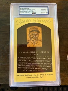 Casey Stengel Yankees signed autographed Baseball card HOF plaque postcard PSA - Picture 1 of 1