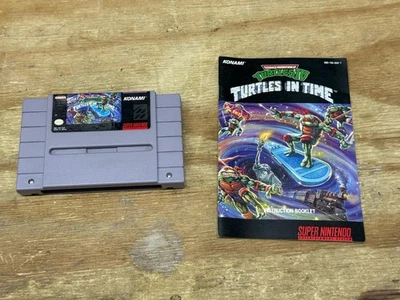 Teenage Mutant Ninja Turtles IV Turtles in Time (SNES) With Manual - Image 1 of 4
