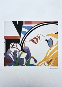 TOM WESSELMANN - Blonde girl bedroom face- signed, numbered edition 220/45,50x70 - Picture 1 of 4