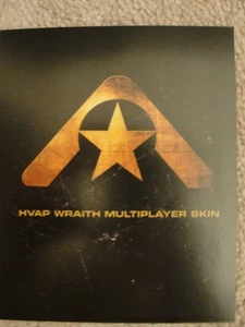 Resistance 2 II PS3 HVAP WRAITH MULTIPLAYER SKIN dlc Playstation 3 - Picture 1 of 1