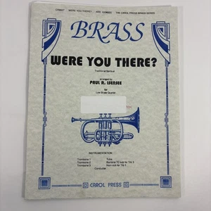 Were You There Sheet Music Low Brass Quartet Isensee Church Sacred Easter - Picture 1 of 13