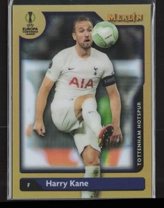 2021-22 Merlin UEFA Champions League #50 Harry Kane Gold Refractor #/50 - Picture 1 of 2