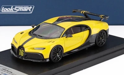MODELLINO AUTO STATICO LOOKSMART BUGATTI CHIRON PUR SPORT 2020 GIALLO 1/43 - Immagine 1 di 4