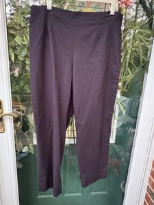 ZOZO Size 16 Navy Blue Rayon/Cotton/Stretch Straight Pants - Picture 1 of 5