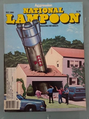 NATIONAL LAMPOON MAGAZINE OCTOBER 1980 PARODY CLASSIC! AGGRESSION ISSUE - Image 1 of 2