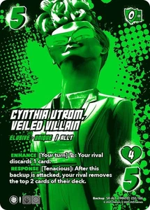 UniVersus Cynthia Utrom, Veiled Villain TMNT01 232/186 Alternate Art Secret Rare - Picture 1 of 1