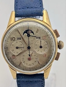 Universal Genève Tri-Compax 22258 Moonphase Cal. 481 Vintage Chronograph Watch - Bild 1 von 11