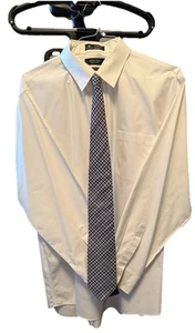 Nordstrom Dress Shirt Size 17 1/2” 35 & Brooks Brother Silk Tie 346 - Picture 1 of 19