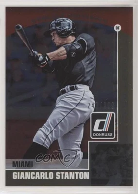 2015 Panini Donruss Preferred Club Level Gold /299 Giancarlo Stanton #25 - Image 1 of 2