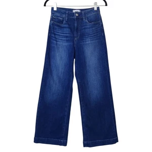 Paige Anessa Wide Leg Cropped Transcend Vintage Jeans High Rise Big Bear Blau 25 - Bild 1 von 15