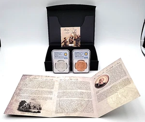 1794-2019 Copper Silver Flowing Hair Design PF70 ULTRA CAMEO PF70 REV PF Lot 687 - Picture 1 of 14