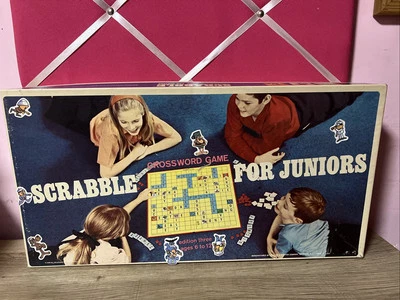 Vintage Scrabble for Juniors Crossword Game - Edition Three 1968 Age 6 to 12 - Image 1 of 4
