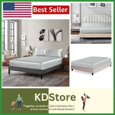 Luxury Satin Fitted Sheet - Soft, Durable & Elegant - Image 1 of 4