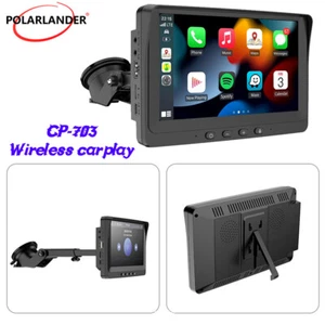 7" Apple Carplay Portátil Coche Estéreo Inalámbrico Android Auto Radio Bluetooth Video - Imagen 1 de 13