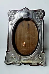 ANTIQUE STERLING SILVER ART NOUVEAU PICTURE FRAME W.A. WILLIAM ATKINS / ADAMS ? - Picture 1 of 12