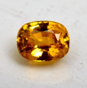 Yellow Sapphire 6.00 Ct Cushion Cut Lab-Created Loose Gem Certified Gemstone - Picture 1 of 6