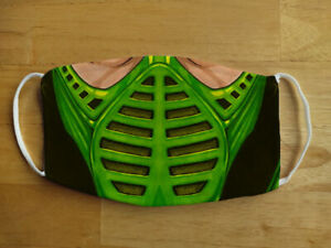 Face Mask Funny Mortal Kombat Reptile Gamer Reusable Protection Face Cover UK