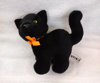 Plush Aurora Halloween Black Cat 6 3/4" - image 1 of 4