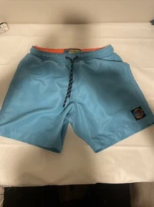 Slip da bagno Surf Society da uomo blu taglia S con maglia incorporata - Foto 1 di 4