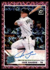 2019 Donruss Optic Rated Rookies Signatures Pink Velocity #19 Jake Bauers Auto