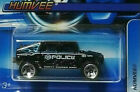 Hot Wheels POLICE: HUMVEE (HEAVY ARMOR UNIT) Black 148 MATTEL 2004