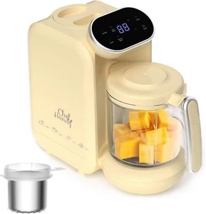 Baby Food Maker, 5 in 1 Baby Food Processor with Stainless Steel Steamer Basket - Picture 1 of 7
