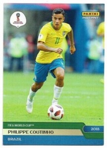 2018 Panini Instant World Cup Green /10 Philippe Coutinho Brazil