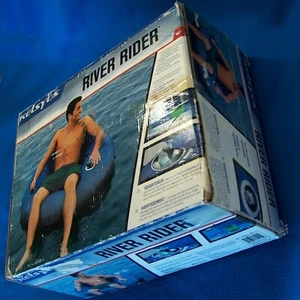 K059C Kelsyus River Rider Inflatable Single Person Float Lounge Cooler,CupHolder - Picture 1 of 5