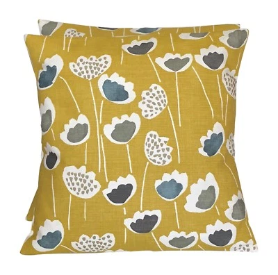 2 x Scandi Style Prestigious Clara Saffron Cushion Covers 16” 18” 20” 22” - Image 1 of 2