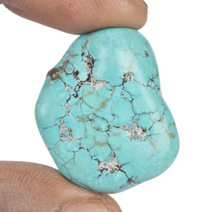 92.50 Ct. Natural Sleeping Blue Beauty Turquoise Raw Rough Loose Gemstone FA-499 - Picture 1 of 4