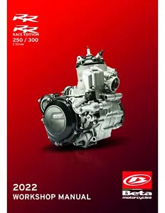Beta Engine Service Repair Manual 2022 RR & RR Race Edition RR250 250 2 Stroke - Bild 1 von 12