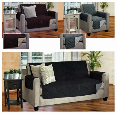 HEIMTEXLAND Wende Schonbezug 1-/2-/3-Sitzer Sesselschoner Sofaschoner Couch Überwurf Typ646