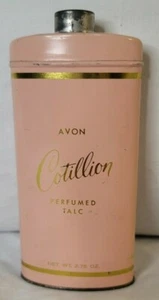 Avon Cotillion Perfumed Talc Powder Tin Bottle. - Picture 1 of 6