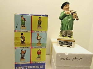 Reproductor de violín original Hoffman Kentucky BourbonDecanter caja de música de 6" funciona vacía - Imagen 1 de 11