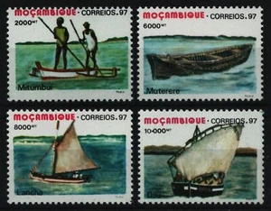 Mozambique 1997 - Mi-Nr. 1373-1376 ** - MNH - Barcos / Barcos - Imagen 1 de 1