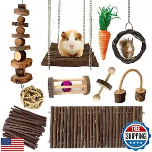Syhemtya Chinchilla Toys Hamster Chew Toys Guinea Pig Toys Rat Toys Hamster C - Picture 1 of 5